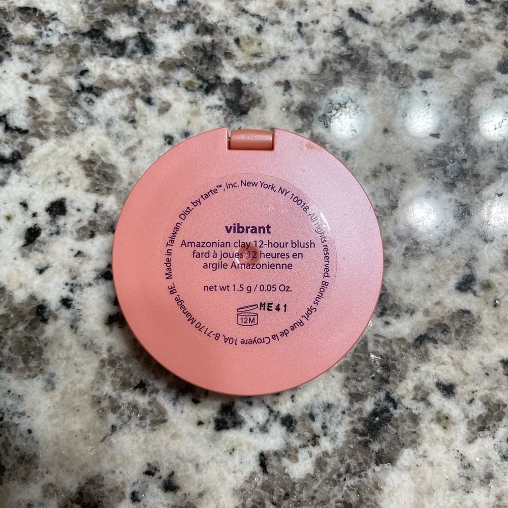 Tarte Amazonian Clay Blush in “vibrant”